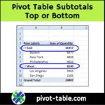 Show Excel Pivot Table Subtotals Top or Bottom – Excel Pivot Tables